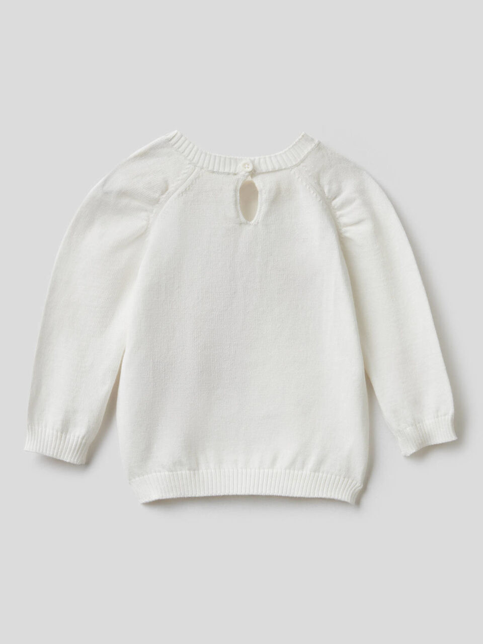 Pullover aus reiner Baumwolle mit Stickerei image number 2