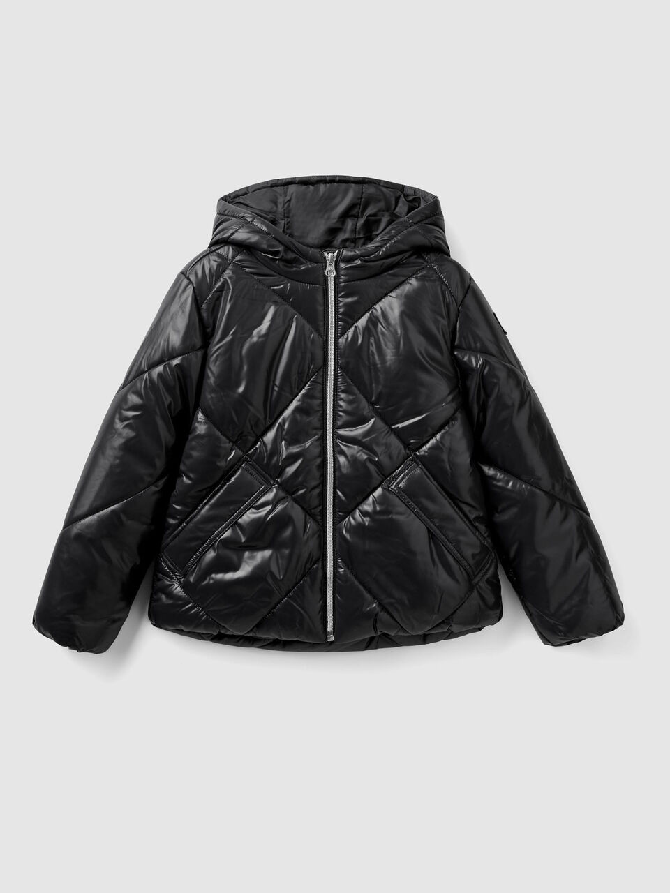 Wattierte Jacke mit Kapuze image number 1