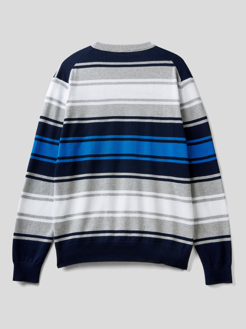 Gestreifter Pullover aus 100% Baumwolle image number 2