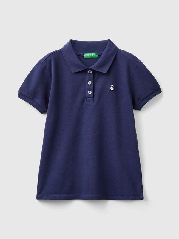 Kurzärmeliges Poloshirt aus Baumwolle Mädchen
