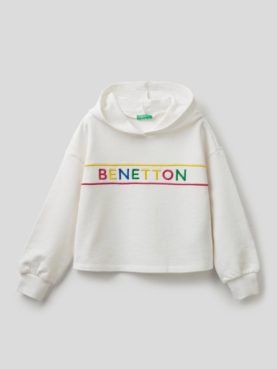 Sweatshirt aus Baumwolle mit aufgesticktem Logo image number 1