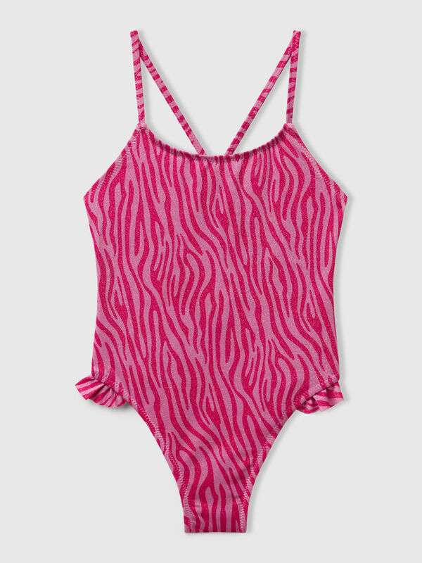 Innenbadeanzug mit Animal-Print Mädchen