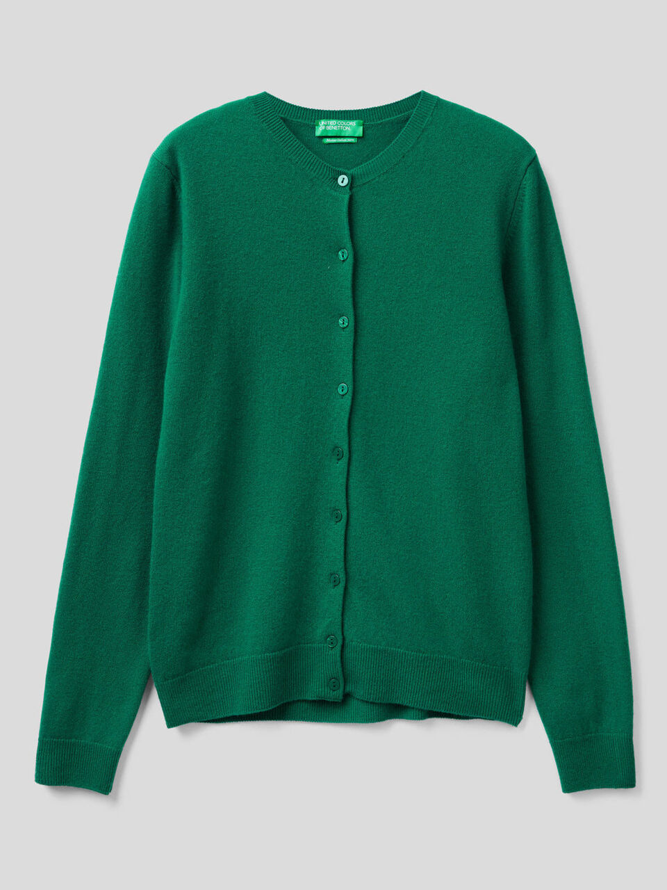 Cardigan mit Rundhalsausschnitt aus reiner Merinowolle image number 1