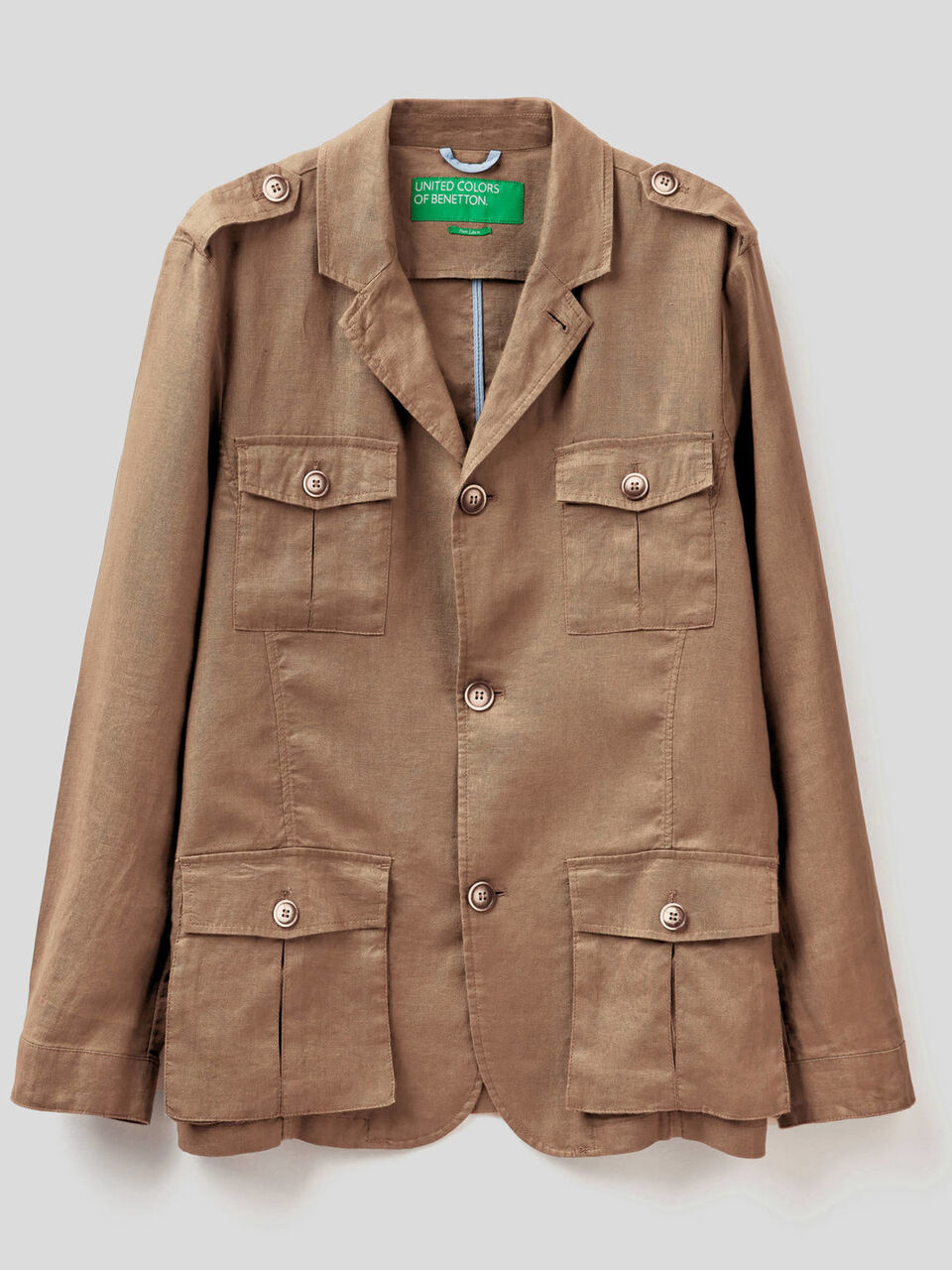 Jacke aus reinem Leinen mit Taschen image number 1