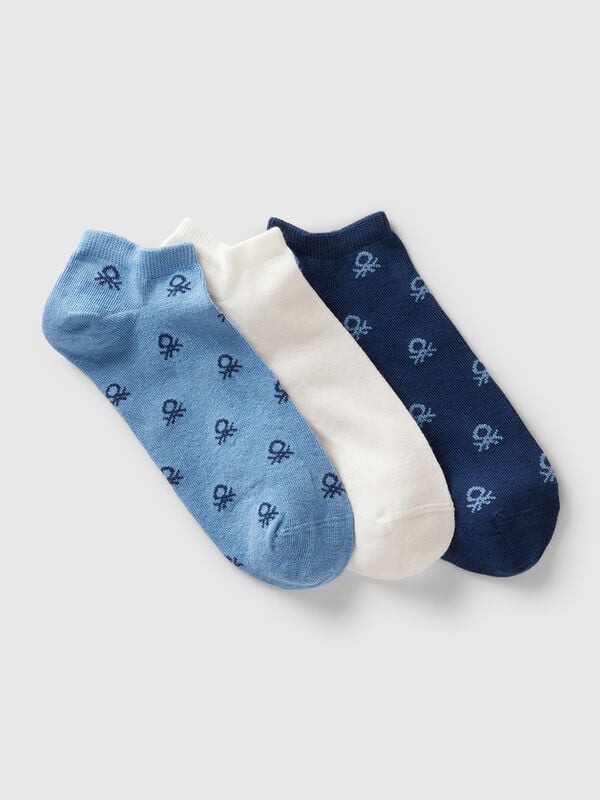 Drei Paar Socken aus Stretch-Baumwollmischung