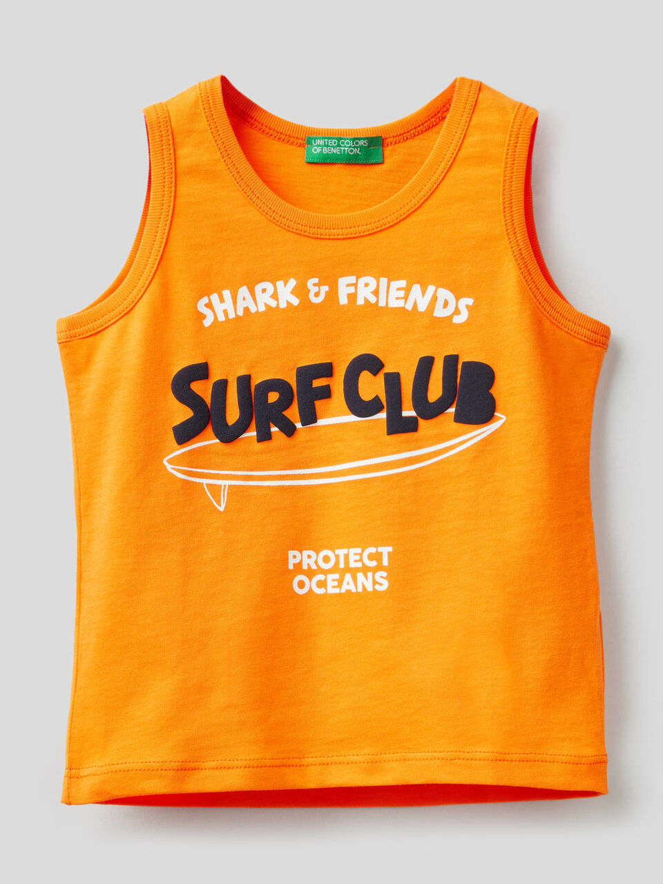 Tank-Top aus reiner Baumwolle mit Print image number 1