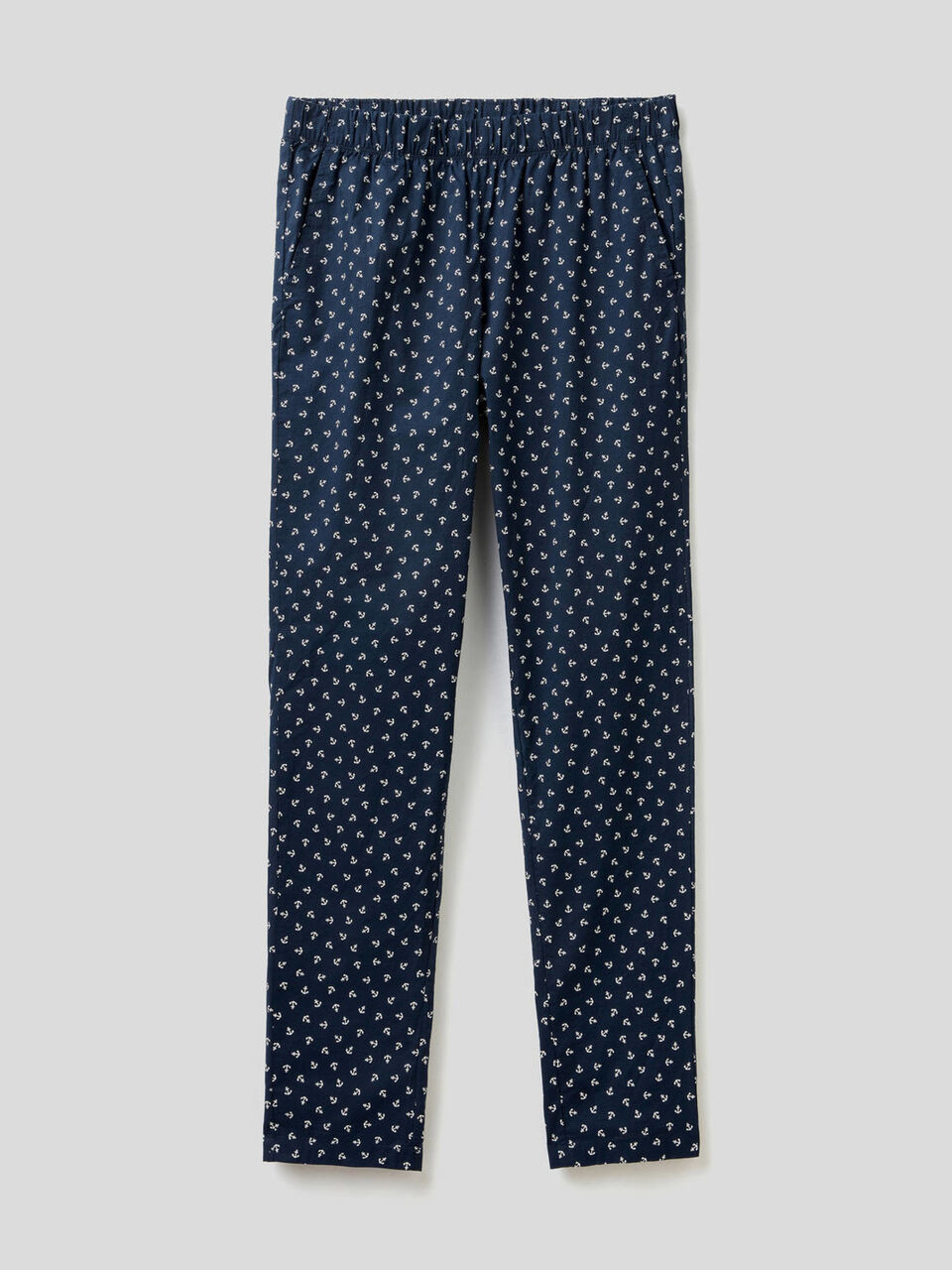 Gemusterte Hose aus reiner Baumwolle image number 1