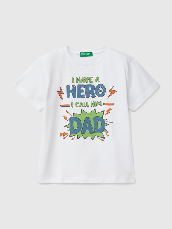 T-Shirt aus Baumwolle mit Aufdruck Jungen