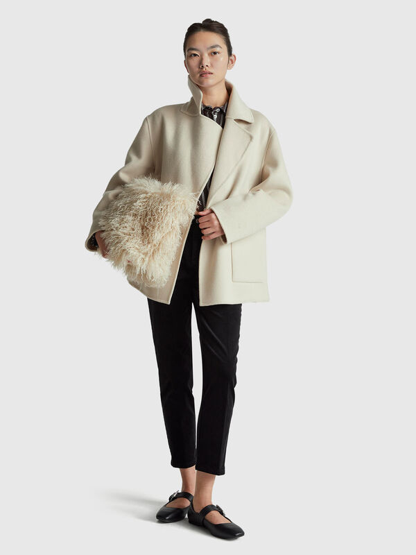 Chinos aus Stretch-Samt Damen