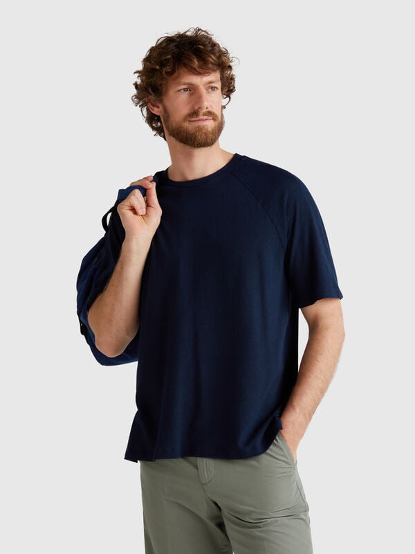 T-Shirt aus Leinenmischung Herren