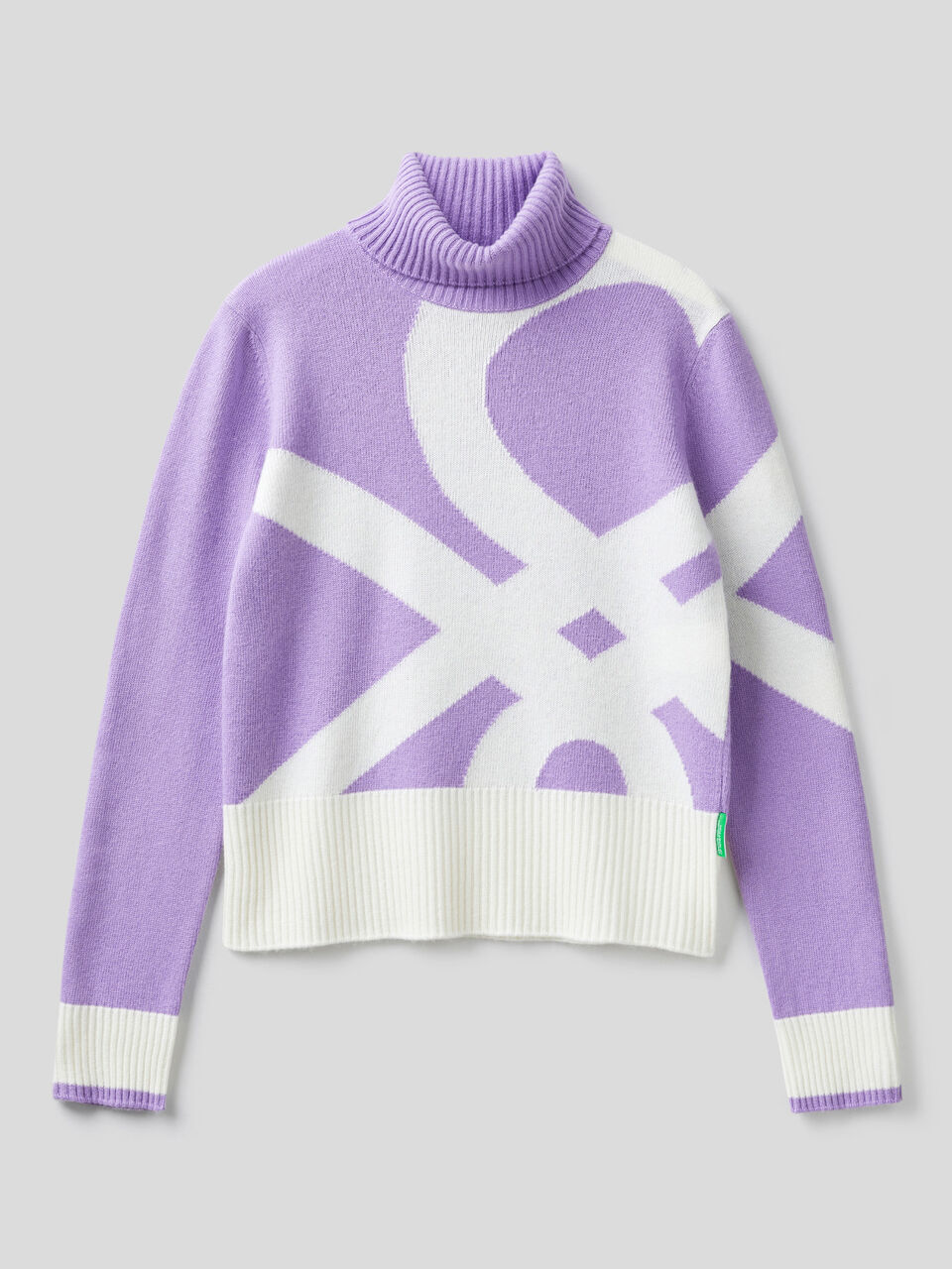Rollkragenpullover mit Logo BenettonxPantone™ image number 1