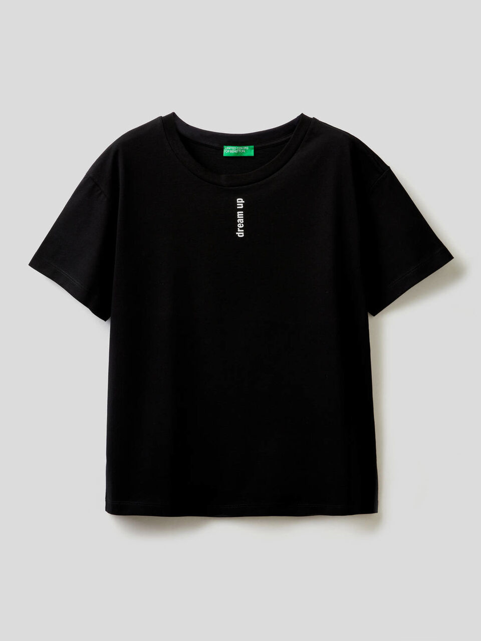 T-Shirt aus 100% Baumwolle mit Slogan als Print image number 1