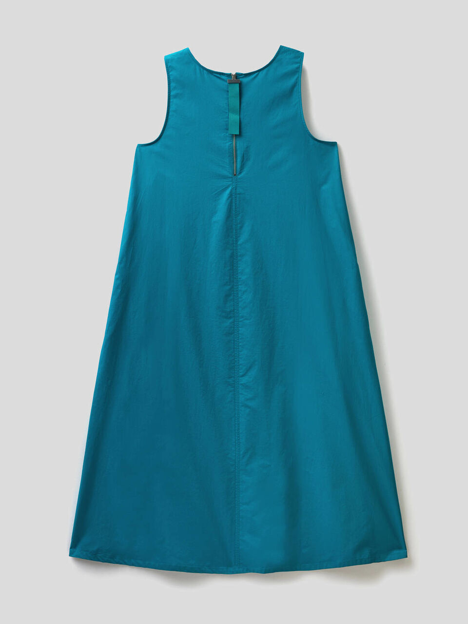 Langes, ärmelloses Kleid aus 100% Baumwolle image number 2