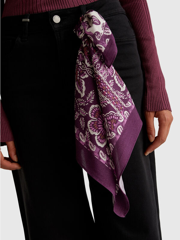 Schal mit Bandana-Print Damen