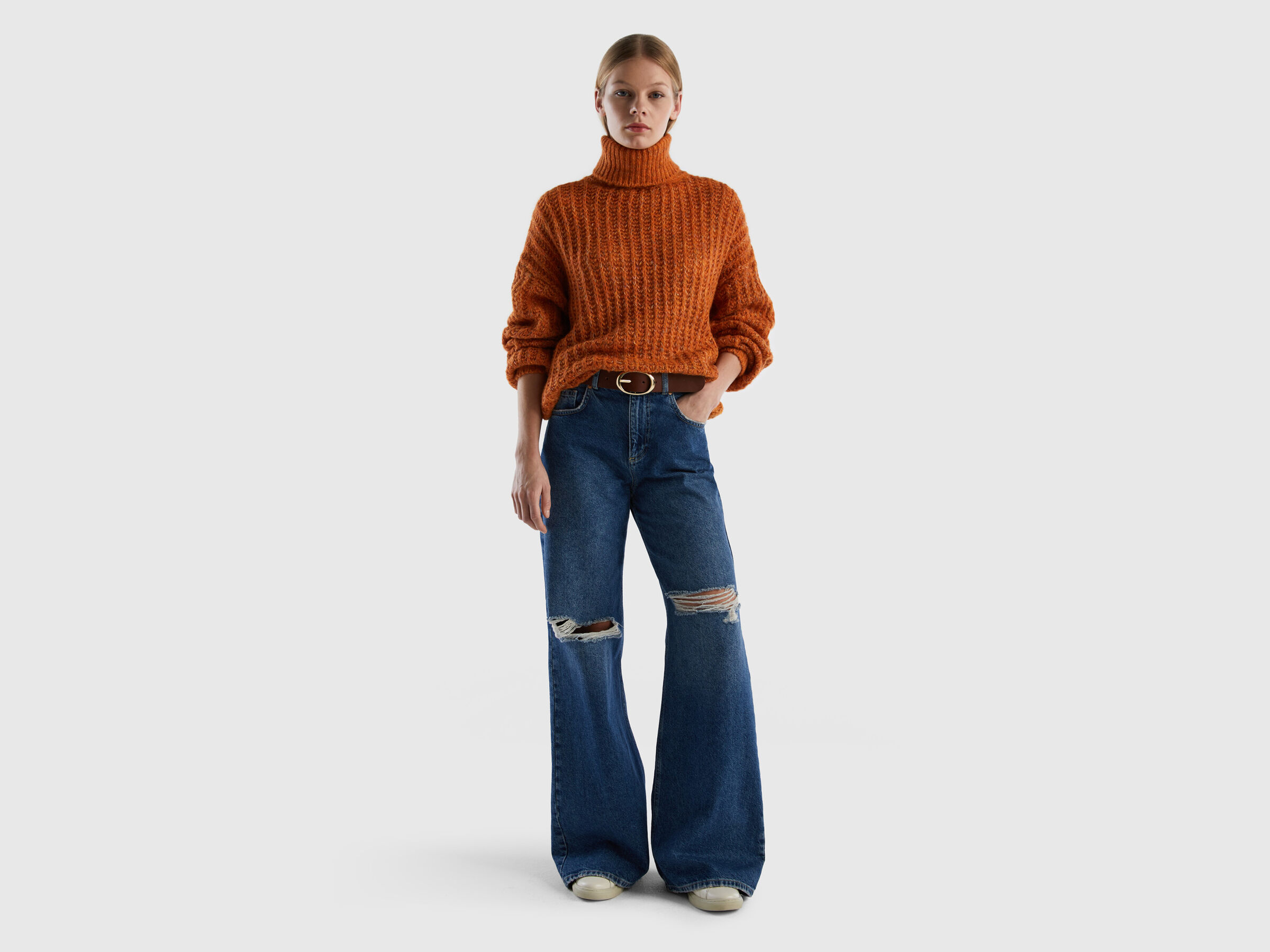 Rollkragenpullover in einer Wollmischung image number 3