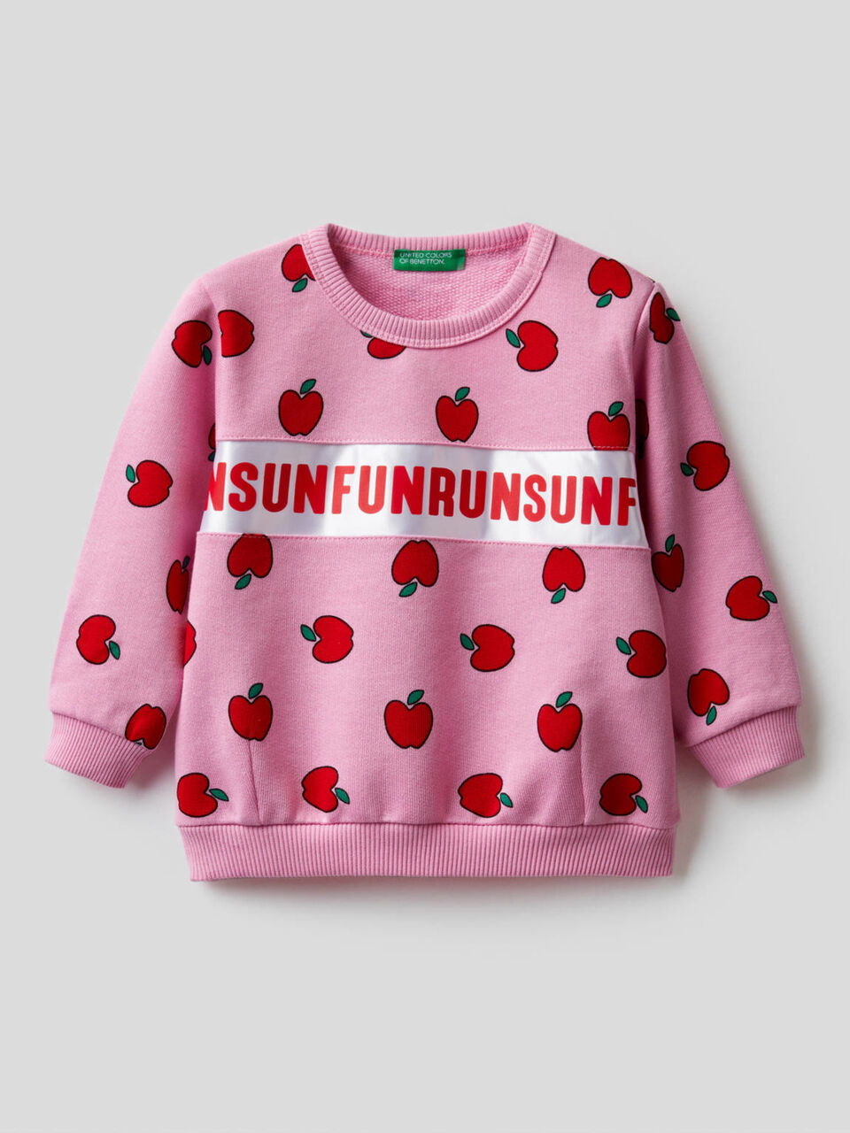 Sweatshirt aus reiner Baumwolle mit Print image number 1