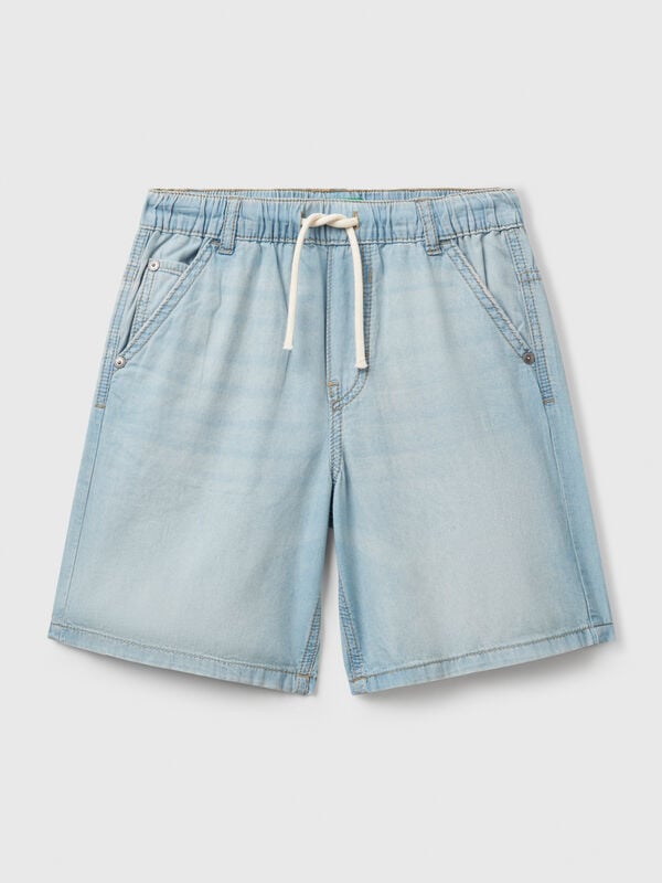 Chambray-Bermudashorts Jungen