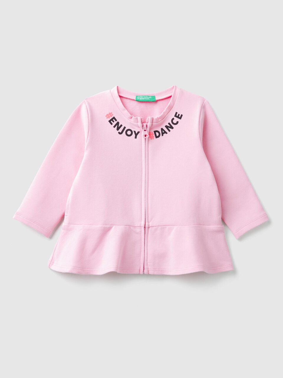 Sweatshirt mit Reißverschluss und Rüsche image number 1