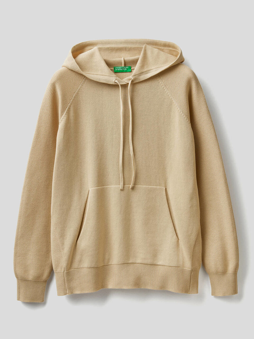 Pullover aus Trikotbaumwolle mit Kapuze image number 1