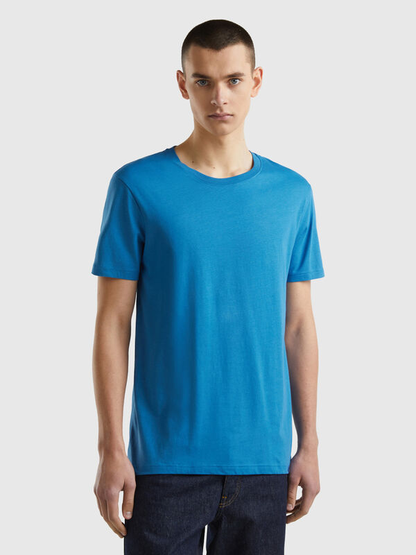 T-Shirt in Blau Herren