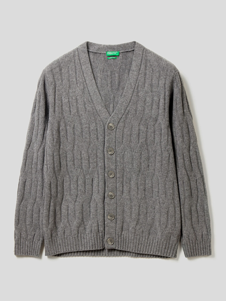 Strickjacke in einer Mischung aus Wolle und Cashmere mit besonderer Verarbeitung image number 1