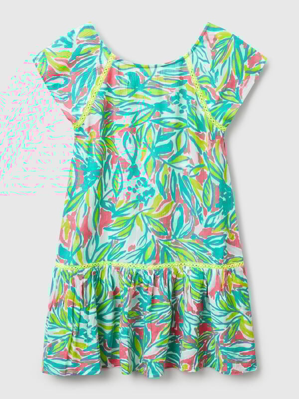Kleid mit tropischem Print Mädchen