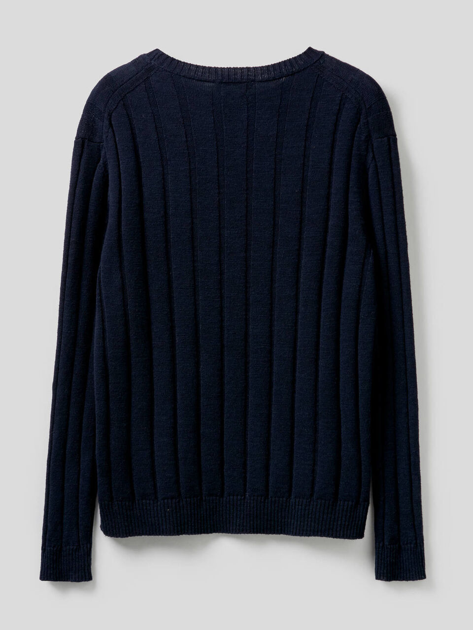 Pullover in einer Mischung aus Baumwolle und Leinen mit Rippenmuster image number 2