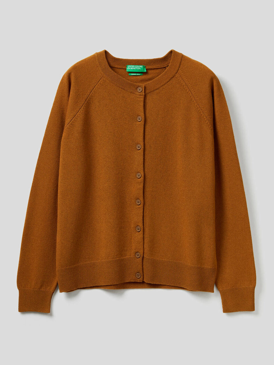 Strickjacke mit Rundausschnitt in einer Mischung aus Wolle und Cashmere image number 1