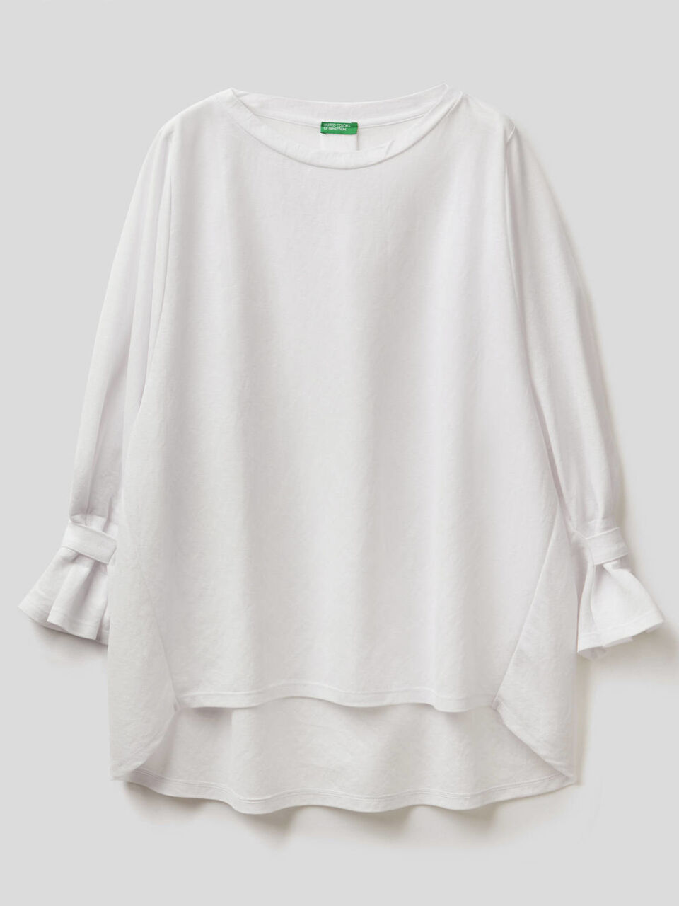Bluse mit gerafften Ärmeln image number 1