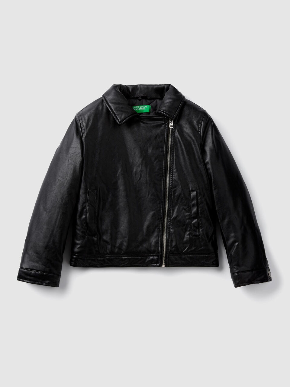 Nietenlederjacke aus Lederimitat image number 1