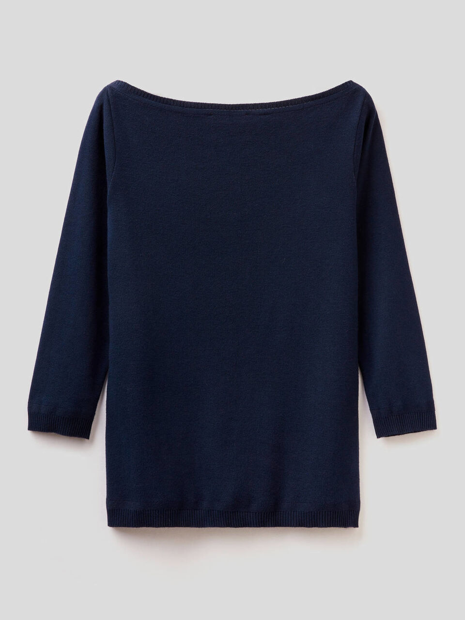 Pullover aus 100% Baumwolle mit U-Boot-Ausschnitt image number 2