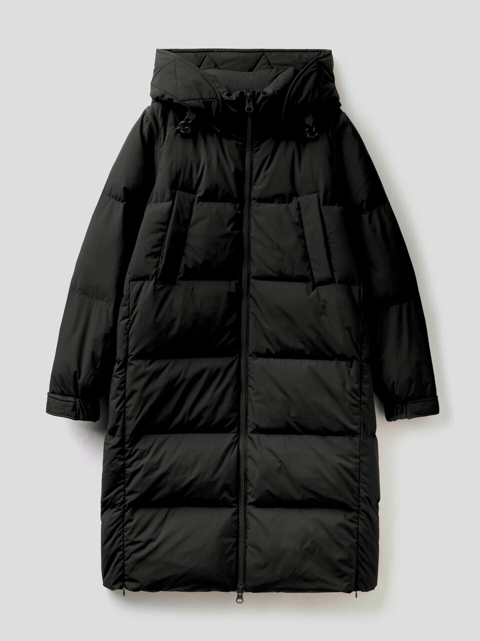 Lange Daunenjacke mit abnehmbaren Ärmeln image number 1