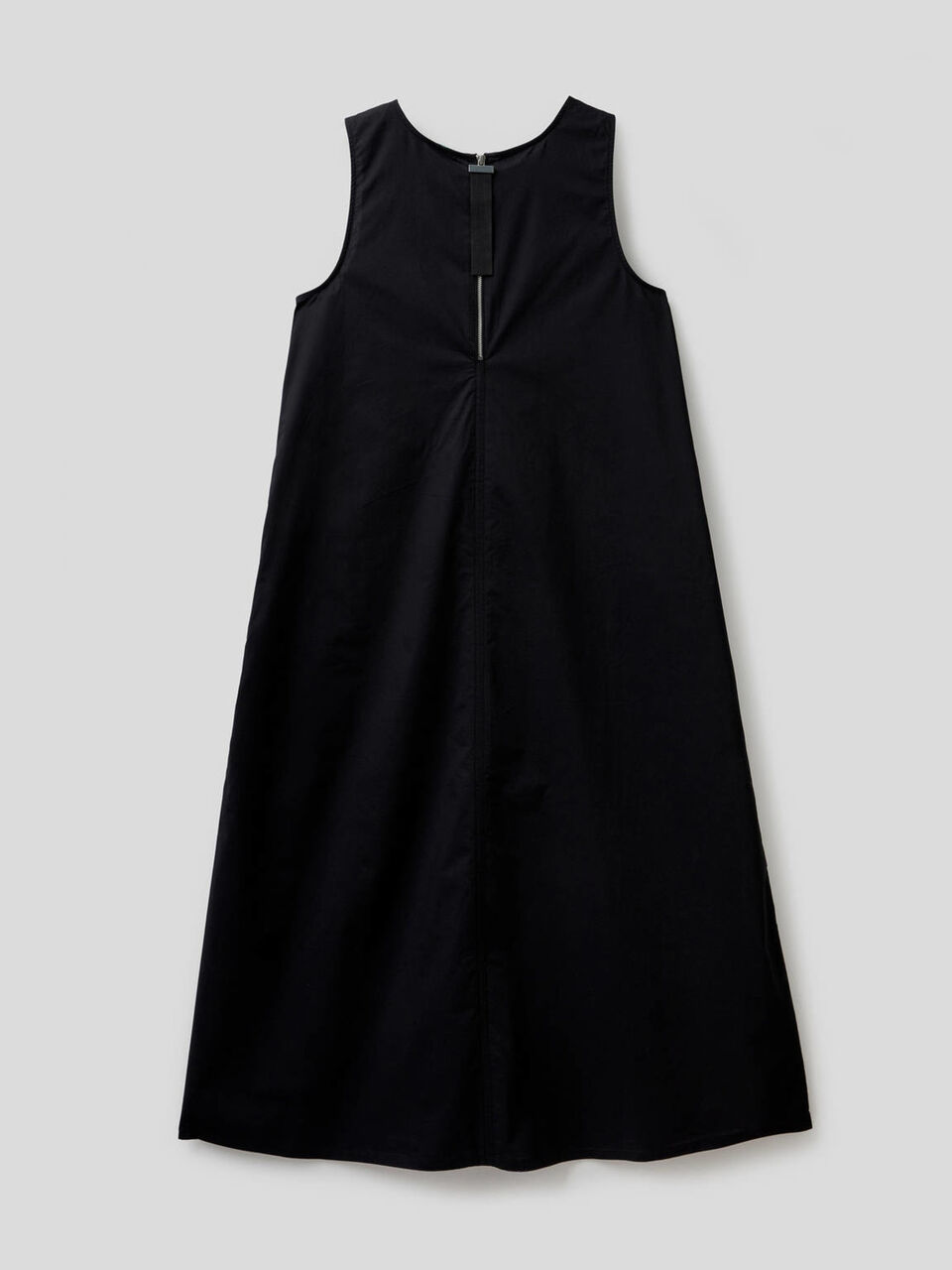 Langes, ärmelloses Kleid aus 100% Baumwolle image number 2