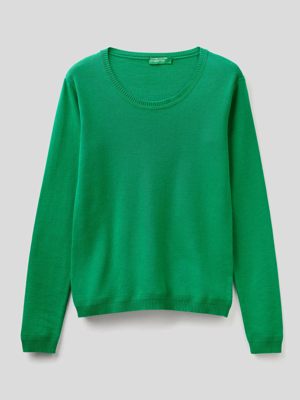 Pullover aus reiner Baumwolle mit Rundausschnitt image number 1