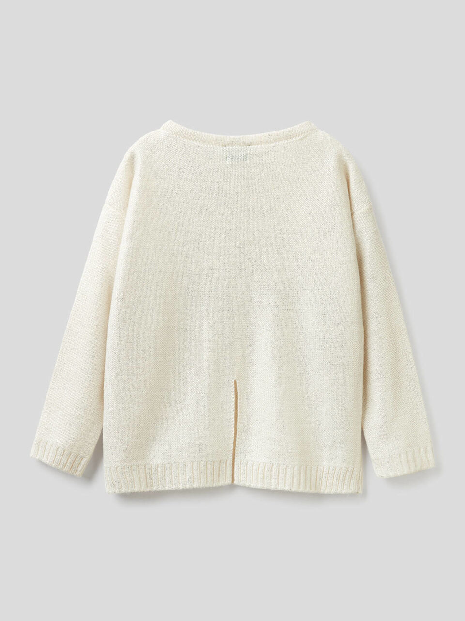 Maxi-Pullover mit laminiertem Print image number 2