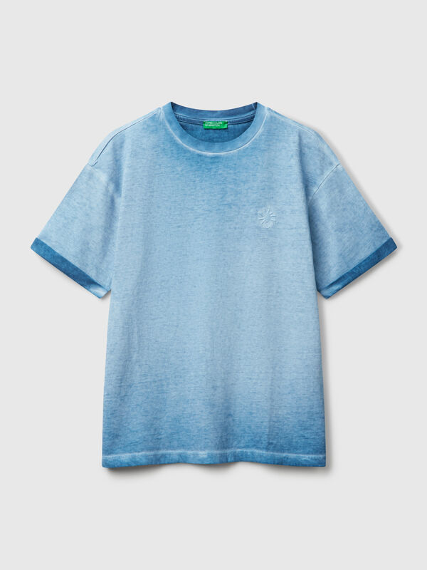 Over-Fit-T-Shirt mit Stickerei Jungen