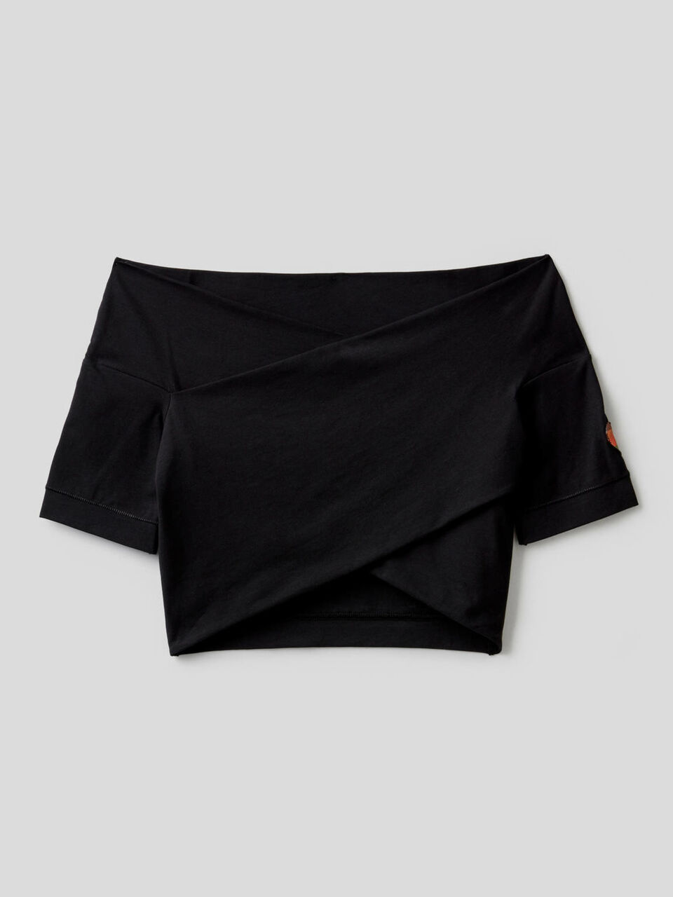 Kurzes Top aus stretchiger Baumwolle Damen image number 1