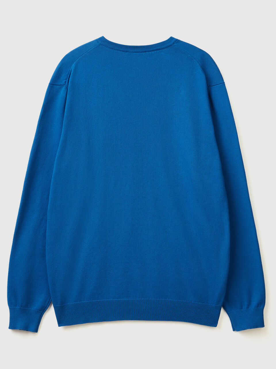 Pulli aus reiner Baumwolle mit V-Ausschnitt image number 2