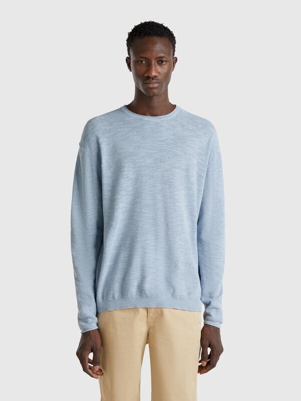 Pullover aus Leinen- und Baumwollmischung Herren