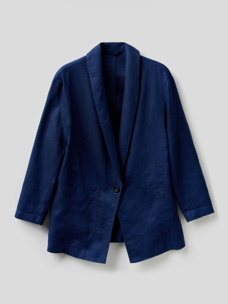 Blazer aus Leinen mit 3/4-Ärmeln image number 1
