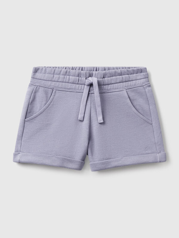Shorts aus 100 % Baumwollfleece Mädchen