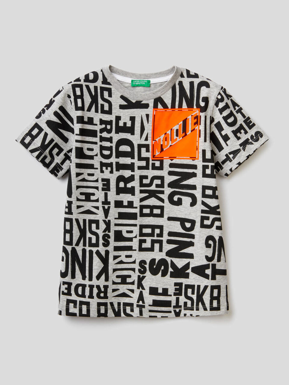 T-Shirt mit Print aus reiner Baumwolle image number 1