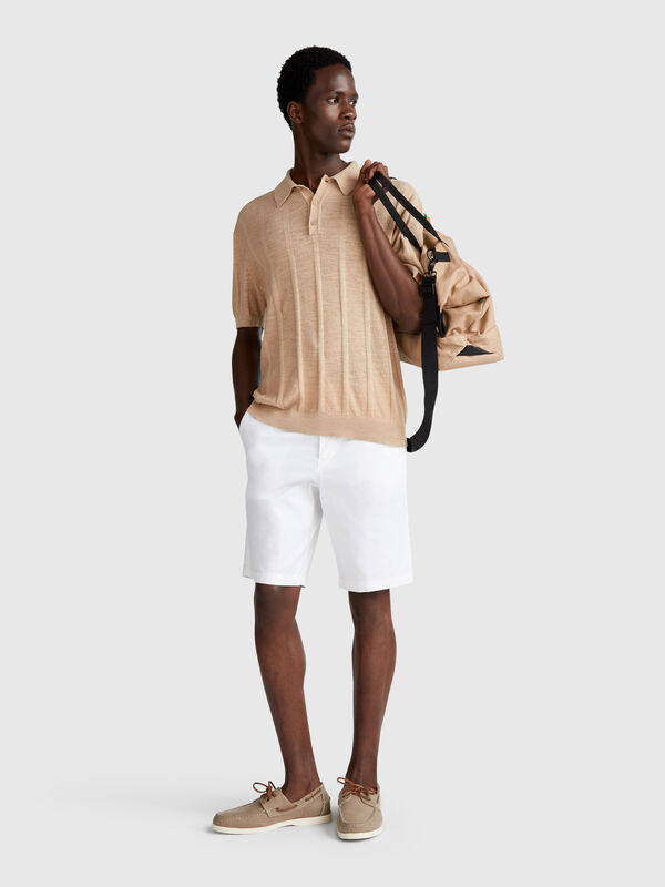 Chino-Bermudahose aus Stretch-Baumwolle Herren