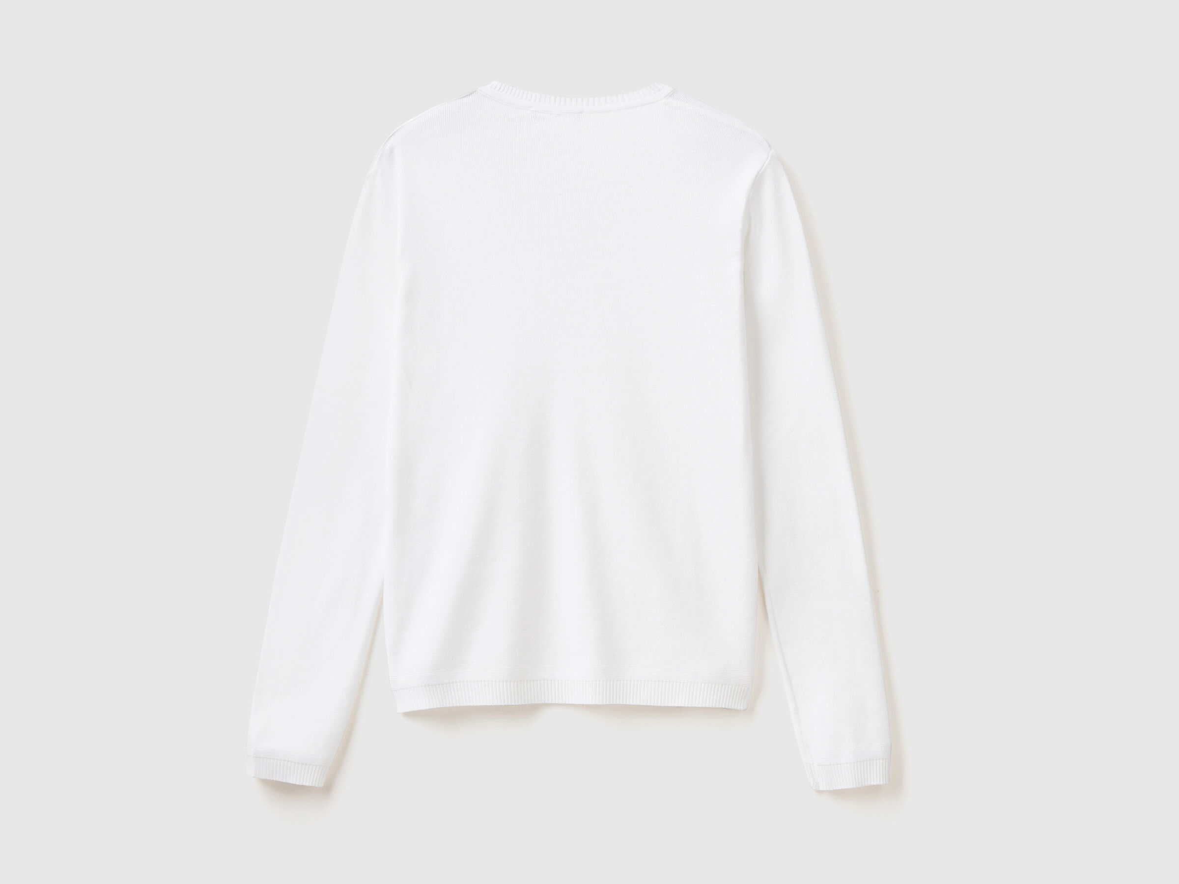 Pulli aus reiner Baumwolle mit V-Ausschnitt image number 5