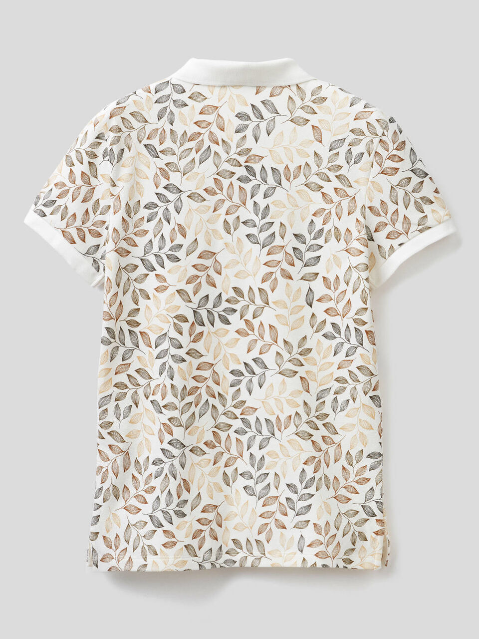 Polo mit Print aus stretchiger Baumwolle image number 2