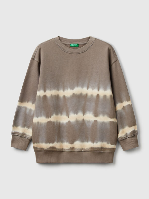 Over-Fit-Sweatshirt mit Batikmuster Jungen