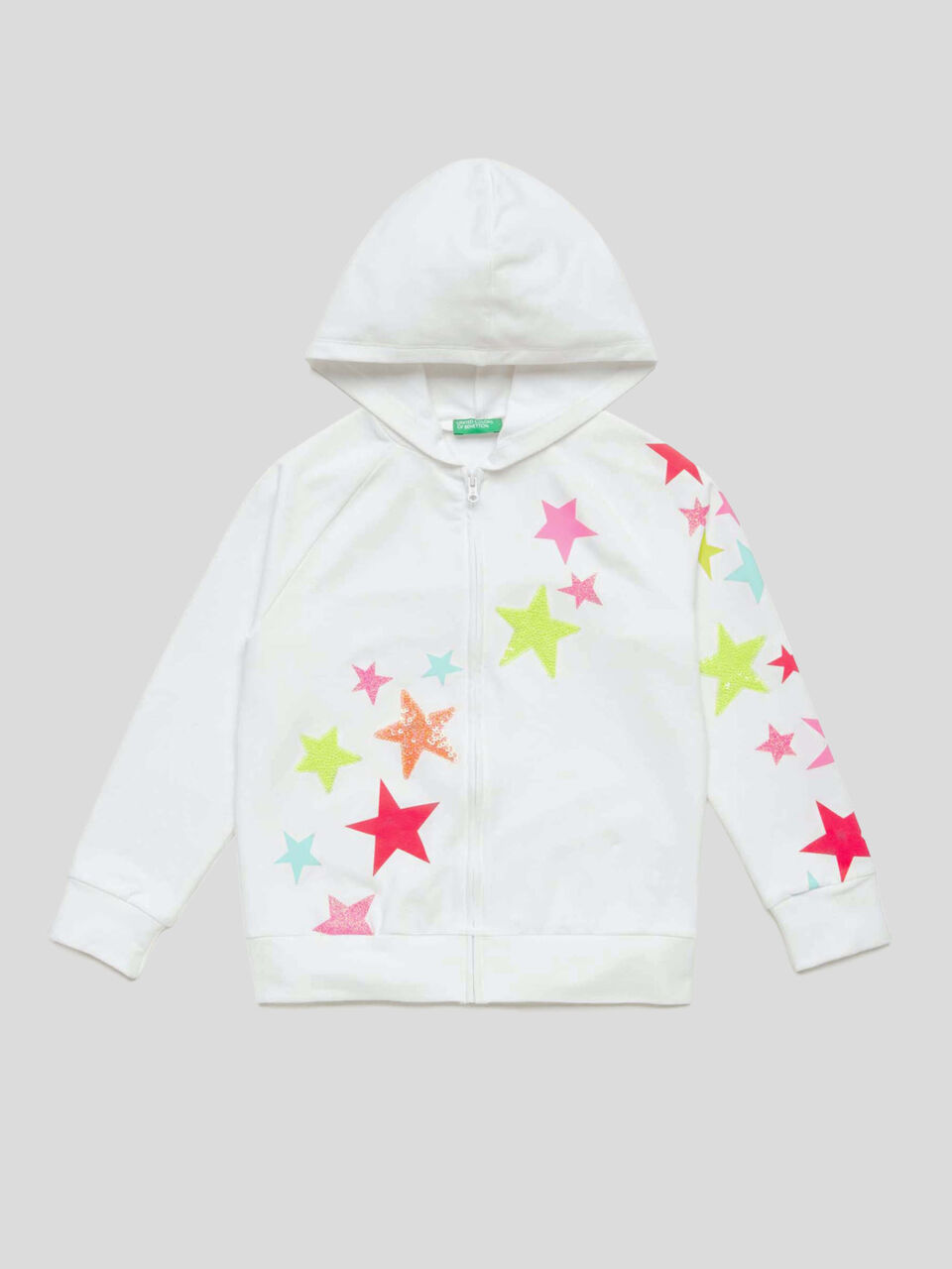 Sweatshirt mit Print und Pailletten image number 1