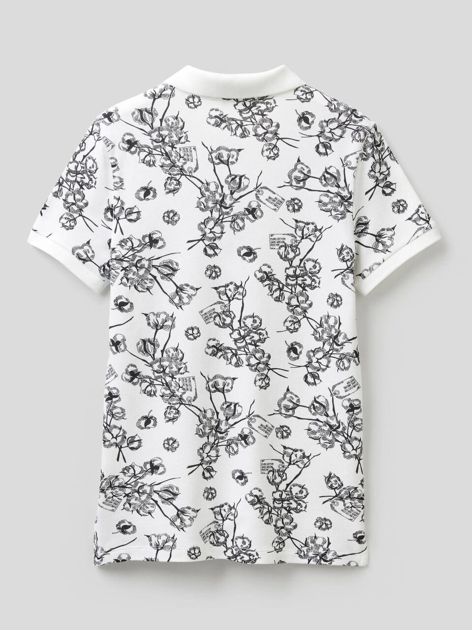 Polo mit Print aus stretchiger Baumwolle image number 2