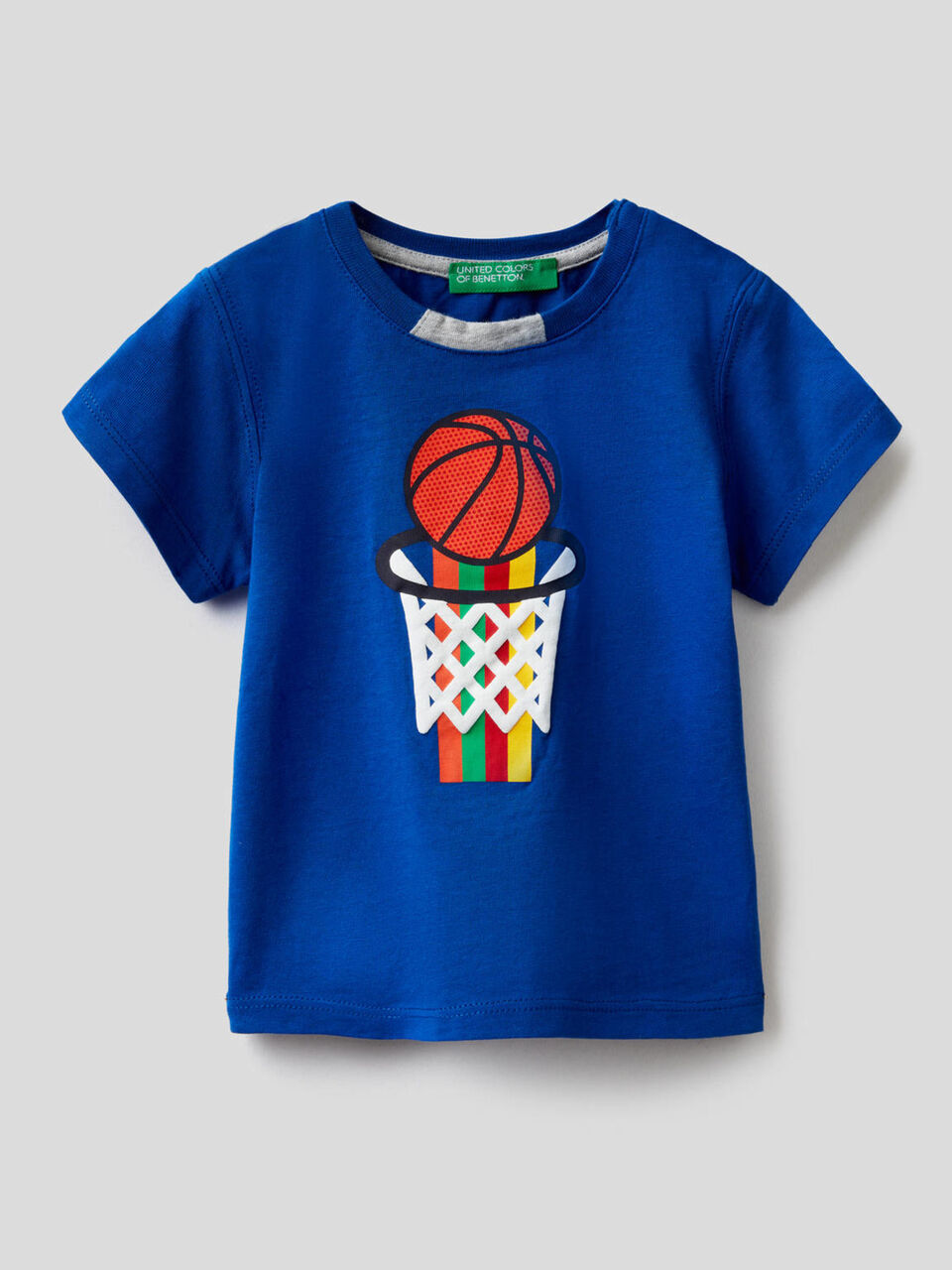 T-Shirt aus 100% Baumwolle mit buntem Print image number 1