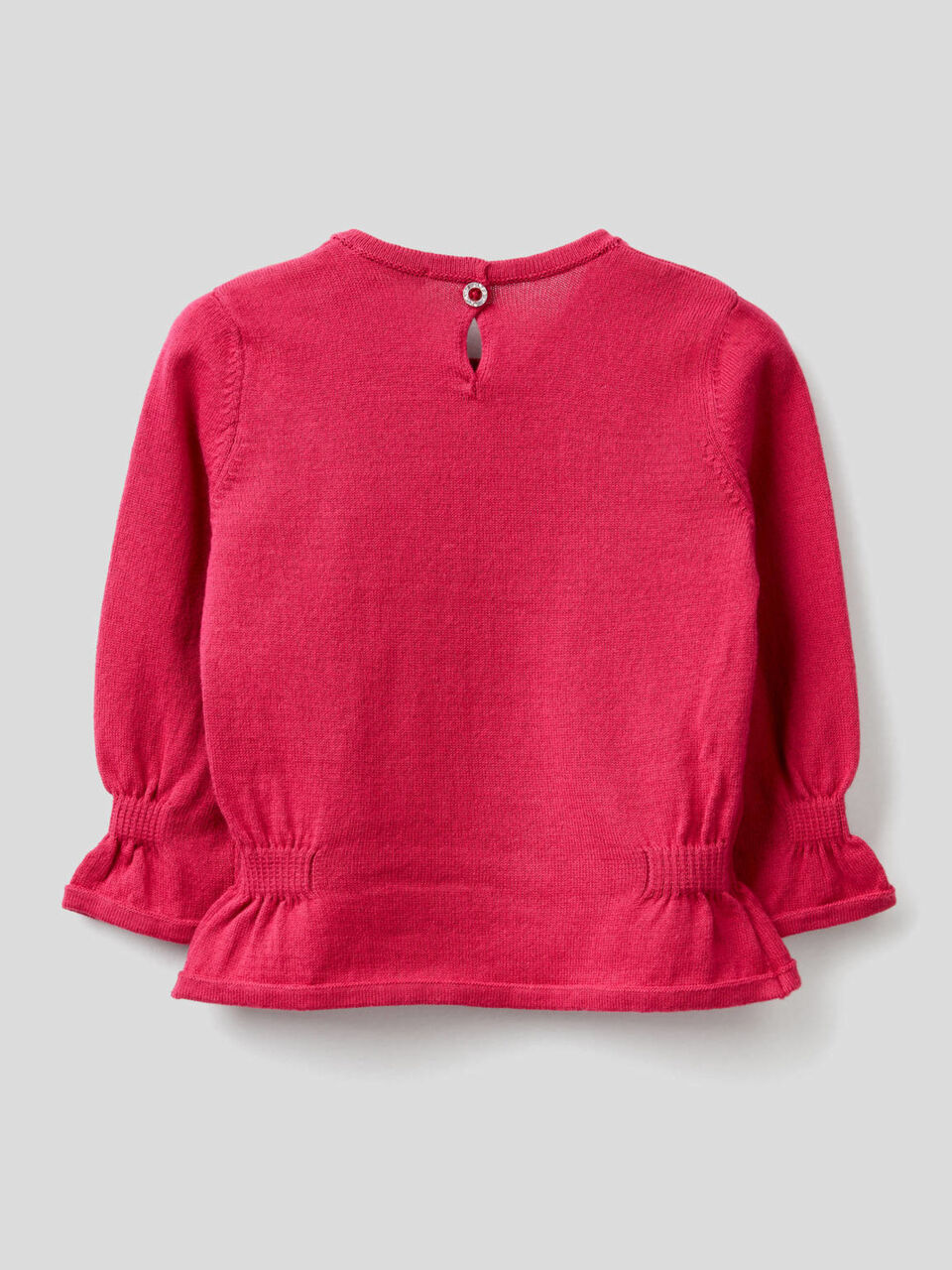 Pullover mit Raffungen und Lurex-Intarsienarbeit image number 2